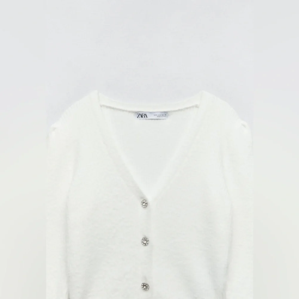 ZARA Jewel button knit cardigan 9598 197 - Picture 13 of 16